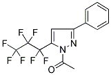 1-ACETYL-5-(HEPTAFLUORO-1-PROPYL)-3-PHENYLPYRAZOLE Struktur