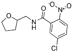 5-CHLORO-2-NITRO-N-(TETRAHYDRO-2-FURANYLMETHYL)BENZENECARBOXAMIDE Struktur