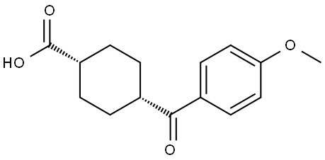 CIS-4-(4-METHOXYBENZOYL)CYCLOHEXANE-1-CARBOXYLIC ACID Struktur