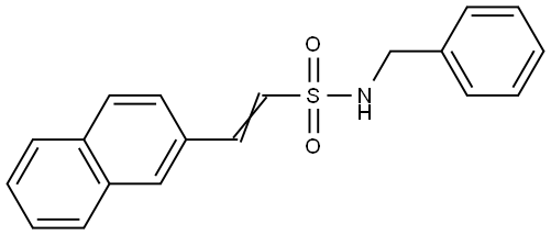 (E)-N-BENZYL-2-(2-NAPHTHYL)-1-ETHENESULFONAMIDE Struktur