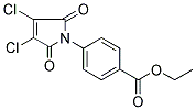 ETHYL 4-(3,4-DICHLORO-2,5-DIOXO-2,5-DIHYDRO-1H-PYRROL-1-YL)BENZOATE Struktur