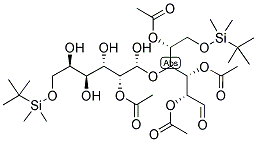 TETRA-O-ACETYL-6,6'-DI-O-(TERT-BUTYLDIMETHYLSILYL)-D-LACTAL Struktur
