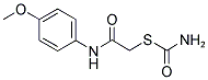 THIOCARBAMIC ACID S-[(4-METHOXY-PHENYLCARBAMOYL)-METHYL] ESTER Struktur