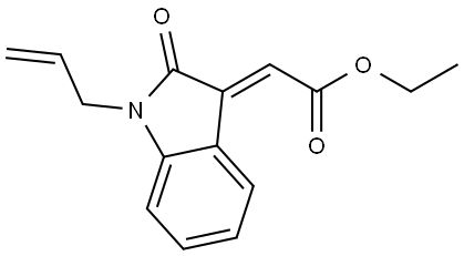 ETHYL 2-(1-ALLYL-2-OXO-1,2-DIHYDRO-3H-INDOL-3-YLIDEN)ACETATE Struktur