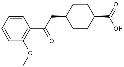 CIS-4-[2-(2-METHOXYPHENYL)-2-OXOETHYL]CYCLOHEXANE-1-CARBOXYLIC ACID Struktur