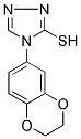 4-(3,4-ETHYLENEDIOXYPHENYL)-4H-1,2,4-TRIAZOLE-3-THIOL Struktur