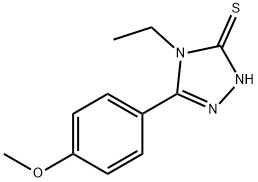 4-ETHYL-5-(4-METHOXYPHENYL)-4H-1,2,4-TRIAZOLE-3-THIOL Struktur