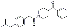 1-(4-BENZOYLPIPERIDINO)-2-(4-ISOBUTYLPHENYL)PROPAN-1-ONE Structure