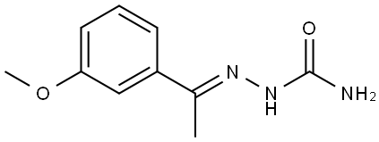 2-[(E)-1-(3-METHOXYPHENYL)ETHYLIDENE]-1-HYDRAZINECARBOXAMIDE Struktur