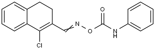 3-(([(ANILINOCARBONYL)OXY]IMINO)METHYL)-4-CHLORO-1,2-DIHYDRONAPHTHALENE Struktur