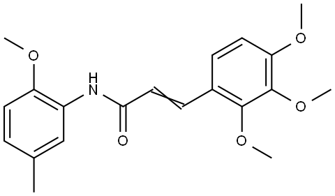 N-(2-METHOXY-5-METHYLPHENYL)-3-(2,3,4-TRIMETHOXYPHENYL)ACRYLAMIDE Struktur