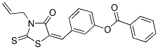 3-[(E)-(3-ALLYL-4-OXO-2-THIOXO-1,3-THIAZOLIDIN-5-YLIDENE)METHYL]PHENYL BENZOATE Struktur