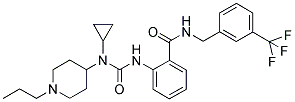 N-CYCLOPROPYL-N-(1-PROPYLPIPERIDIN-4-YL)-N'-[2-(((3-(TRIFLUOROMETHYL)BENZYL)AMINO)CARBONYL)PHENYL]UREA