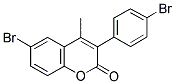 6-BROMO-3(4'-BROMOPHENYL)-4-METHYLCOUMARIN Structure