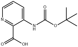3-TERT-BUTOXYCARBONYLAMINO-PYRIDINE-2-CARBOXYLIC ACID Structure