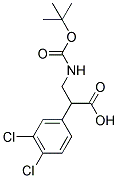 3-TERT-BUTOXYCARBONYLAMINO-2-(3,4-DICHLORO-PHENYL)-PROPIONIC ACID Struktur
