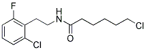 6-CHLORO-N-(2-CHLORO-6-FLUOROPHENETHYL)HEXANAMIDE Struktur