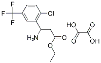ETHYL 3-AMINO-3-[2-CHLORO-5-(TRIFLUOROMETHYL)PHENYL]PROPANOATE OXALATE Struktur