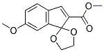 2-CARBOMETHOXY-6-METHOXY-1-INDENONE ETHYLENE KETAL Structure