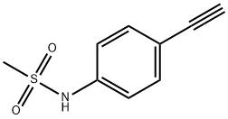 N-(4-ETHYNYLPHENYL)METHANESULFONAMIDE 結(jié)構(gòu)式