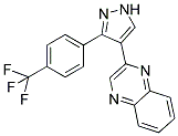 2-[3-(4-(TRIFLUOROMETHYL)PHENYL)-1H-PYRAZOL-4-YL]QUINOXALINE Structure