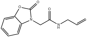 N-ALLYL-2-[2-OXO-1,3-BENZOXAZOL-3(2H)-YL]ACETAMIDE Structure