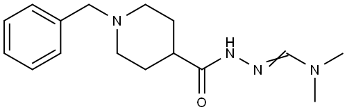 N'-[(1-BENZYL-4-PIPERIDINYL)CARBONYL]-N,N-DIMETHYLHYDRAZONOFORMAMIDE Struktur