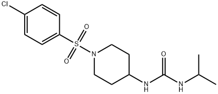 N-(1-[(4-CHLOROPHENYL)SULFONYL]-4-PIPERIDINYL)-N'-ISOPROPYLUREA Struktur