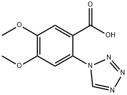 4,5-DIMETHOXY-2-TETRAZOL-1-YL-BENZOIC ACID Struktur