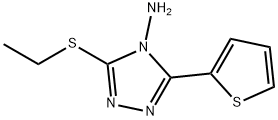 3-ETHYLSULFANYL-5-THIOPHEN-2-YL-[1,2,4]TRIAZOL-4-YLAMINE Struktur