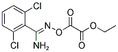 ETHYL 2-(([AMINO(2,6-DICHLOROPHENYL)METHYLENE]AMINO)OXY)-2-OXOACETATE Struktur