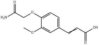 (2E)-3-[4-(2-AMINO-2-OXOETHOXY)-3-METHOXYPHENYL]ACRYLIC ACID Struktur