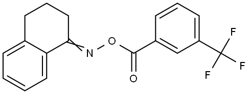 1-(([3-(TRIFLUOROMETHYL)BENZOYL]OXY)IMINO)-1,2,3,4-TETRAHYDRONAPHTHALENE Struktur
