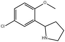 2-(5-CHLORO-2-METHOXYPHENYL)PYRROLIDINE Structure