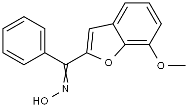 (7-METHOXY-1-BENZOFURAN-2-YL)(PHENYL)METHANONE OXIME Struktur