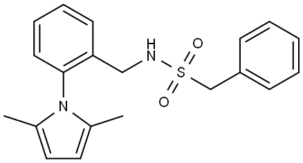 N-[2-(2,5-DIMETHYL-1H-PYRROL-1-YL)BENZYL](PHENYL)METHANESULFONAMIDE Struktur