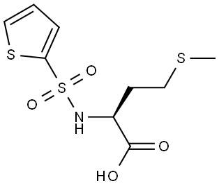 4-METHYLSULFANYL-2-(THIOPHENE-2-SULFONYLAMINO)-BUTYRIC ACID Struktur
