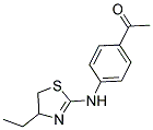 1-[4-(4-ETHYL-4,5-DIHYDRO-THIAZOL-2-YLAMINO)-PHENYL]-ETHANONE Structure