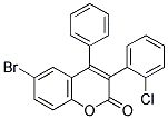 6-BROMO-3(2'-CHLOROPHENYL)-4-PHENYLCOUMARIN Structure