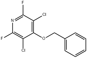 3,5-DICHLORO-2,6-DIFLUORO-4-BENZYLOXYPYRIDINE Struktur