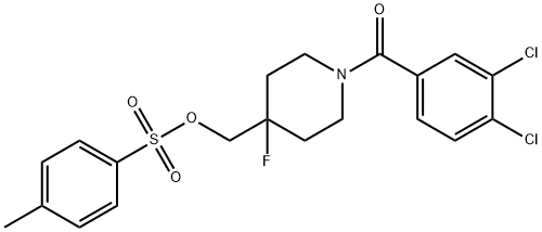[1-(3,4-DICHLOROBENZOYL)-4-FLUORO-4-PIPERIDINYL]METHYL 4-METHYLBENZENESULFONATE Structure
