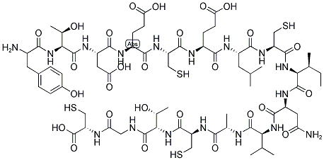H-TYR-THR-ASP-GLU-CYS-GLU-LEU-CYS-ILE-ASN-VAL-ALA-CYS-THR-GLY-CYS-OH Structure
