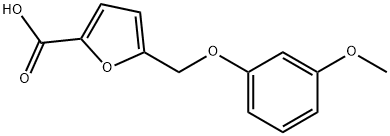 5-[(3-METHOXYPHENOXY)METHYL]-2-FUROIC ACID Structure