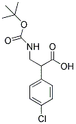 3-TERT-BUTOXYCARBONYLAMINO-2-(4-CHLORO-PHENYL)-PROPIONIC ACID Struktur