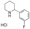 2-(3-FLUOROPHENYL) PIPERIDINE HYDROCHLORIDE Structure