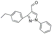 3-(4-ETHYLPHENYL)-1-PHENYL-1H-PYRAZOLE-4-CARBALDEHYDE Struktur