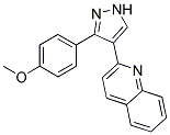 2-[3-(4-METHOXYPHENYL)-1H-PYRAZOL-4-YL]QUINOLINE Struktur