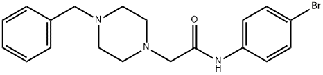 2-(4-BENZYLPIPERAZINO)-N-(4-BROMOPHENYL)ACETAMIDE Struktur