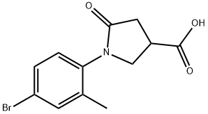 1-(4-BROMO-2-METHYLPHENYL)-5-OXOPYRROLIDINE-3-CARBOXYLIC ACID price.
