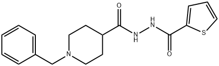 N'-[(1-BENZYL-4-PIPERIDINYL)CARBONYL]-2-THIOPHENECARBOHYDRAZIDE Structure